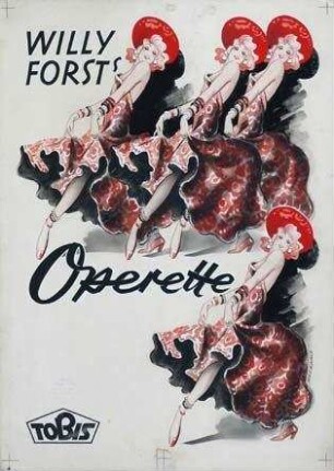 Filmplakatentwurf für "Operette" (1940)