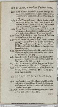 In Octavo Et Minori Forma