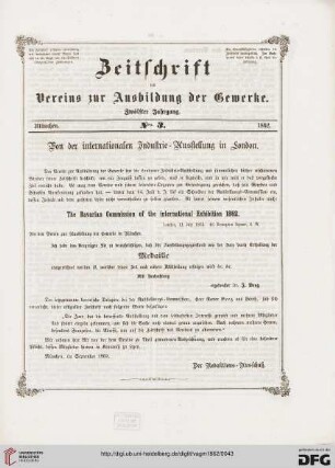 Von der internationalen Industrie-Ausstellung in London