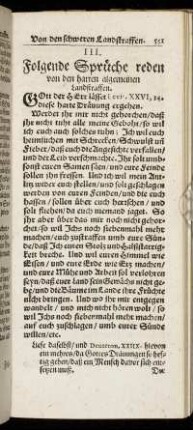 III. Folgende Sprüche reden von den harten algemeinen Landstraffen.