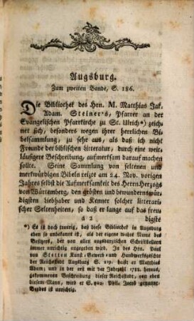 Versuch einer Beschreibung sehenswürdiger Bibliotheken Teutschlands nach alphabetischer Ordnung der Städte, 4. Welcher die Supplemente zu den drey ersten Bänden und ein vollständiges Register enthält