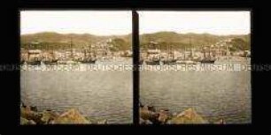 Blick über den Hafen auf Sanremo