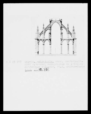 Amiens, Kathedrale, Querschnitt des Chores