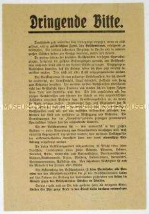 Aufruf zum Kampf gegen den Bolschewismus