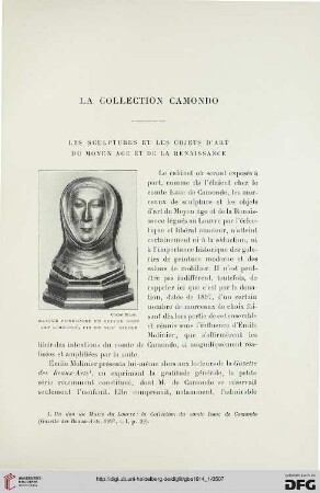 4. Pér. 11.1914: Les sculptures et les objets d'art du Moyen Âge et de la Renaissance : la Collection Camondo