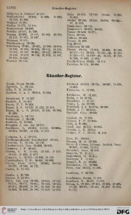 Künstler-Register