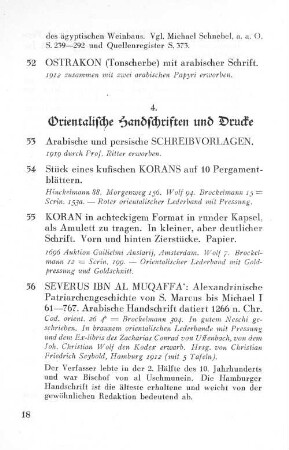 4. Orientalische Handschriften und Drucke