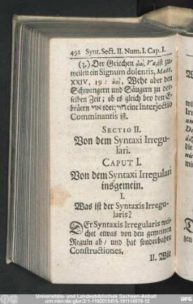 [Numerus I.]