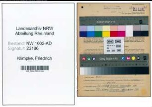 Entnazifizierung Friedrich Klimpke, geb. 03.05.1889 (Schulhausmeister)