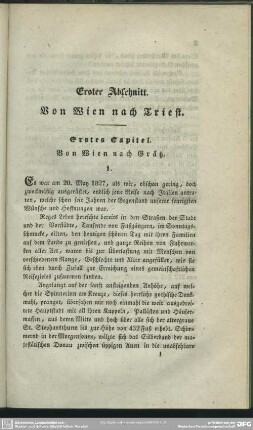 Erster Abschnitt. Von Wien nach Triest