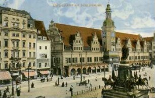 Leipzig: Markt mit Siegesdenkmal