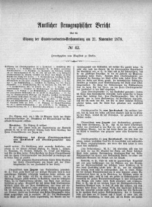 No 42, 21. November 1878
