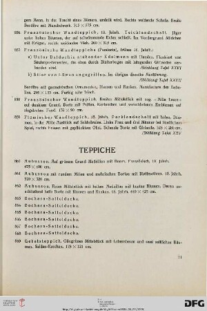 Teppiche (Nr. 860-928)