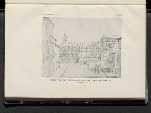 Tafel 13 Blick vom Ende des Borgo Nuovo auf den Petersplatz