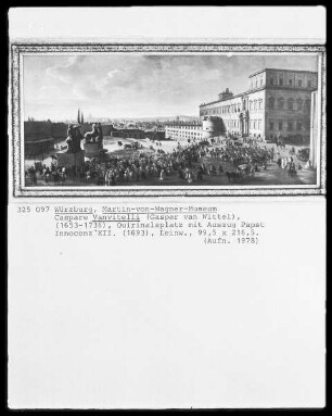 Quirinalsplatz mit Auszug Papst Innozenz 12.