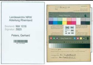 Entnazifizierung Gerhard Peters , geb. 23.08.1902 (Landwirt)