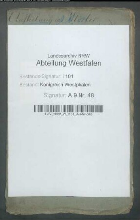Aufhebung des Franziskanerklosters zu Lügde