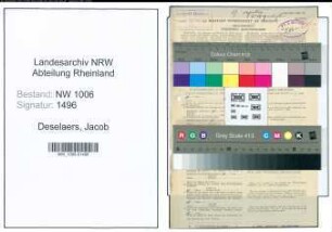 Entnazifizierung Jacob Deselaers , geb. 02.12.1887 (Landwirt)