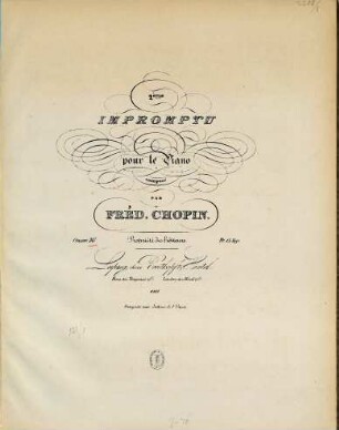 2.eme impromptu pour le piano : oeuv. 36