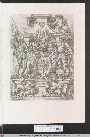 [Bauplastik mit Wappen, Rittern und Gefangenen. Band II.]