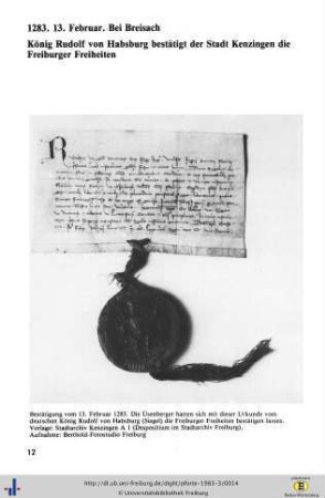 Bestätigung vom 13. Februar 1283