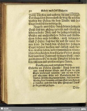 Dancksagung nach verrichteter Erndte