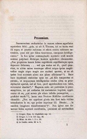 Explanatio mirabilium, quae divina potentia in augustissimo eucharistiae sacramento operatur