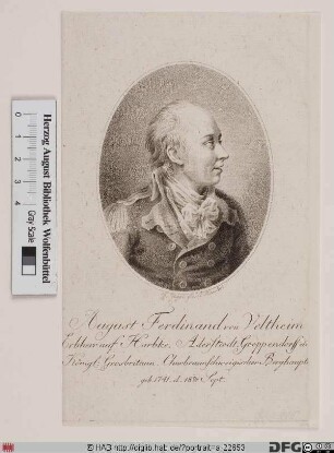 Bildnis August Ferdinand von Veltheim (1798 Graf)