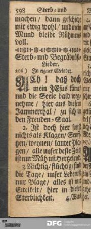 Sterb- und Begräbnüß-Lieder.