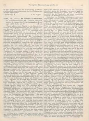 727-729 [Rezension] Thomä, Johannes, Die Absolutheit des Christentums, zur Auseinandersetzung mit Troeltsch untersucht