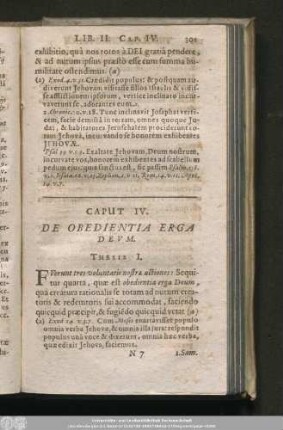 Caput IV. De Obedientia Erga Deum.