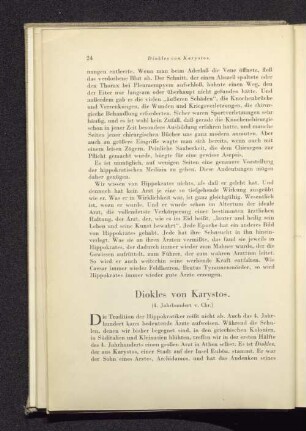 Diokles von Karystos. (4. Jahrhundert v. Chr.)