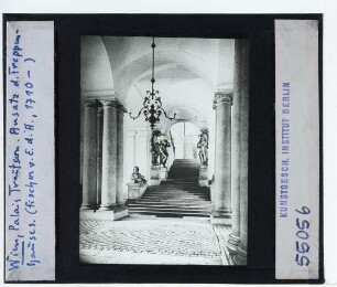 Wien, Palais Trautson : Innenansicht, Treppenhaus