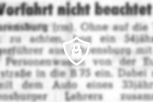 Vorfahrt nicht beachtet