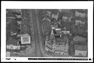 Dresden, Prager Straße, Luftbild