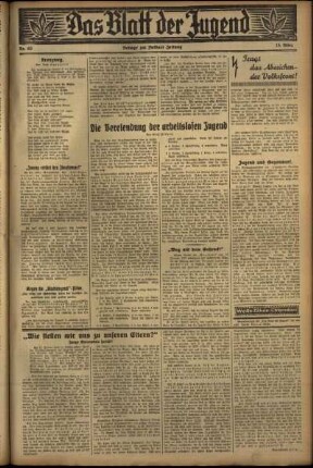 Zweite Ausgabe vom Mittwoch, den 15. März 1933.