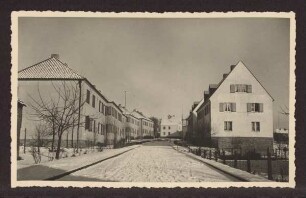 Pinneichenstraße im Winter. Detmold