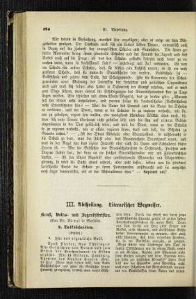 Kunst, Volks- und Jugendschriften