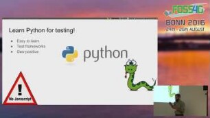 Integration testing of Web Mapping applications (including web mapping server) using Python