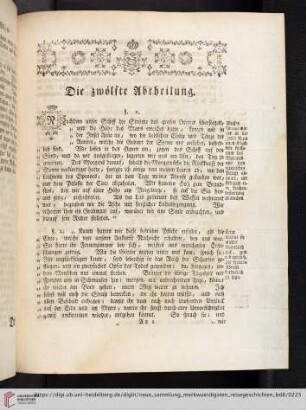 Die zwölfte Abtheilung