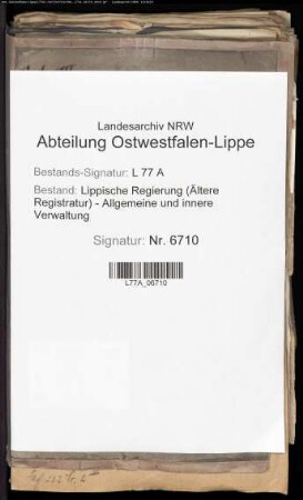 Korrespondenz mit auswärtigen Behörden, Bd. 3