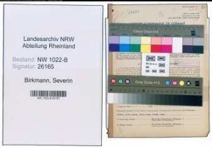 Entnazifizierung Severin Birkmann , geb. 21.06.1893 (Geschaeftsfuehrer)