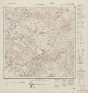 2863 (alte Nr.: 1416) Ruschendorf, Meßtischblatt (4cm - Karte)