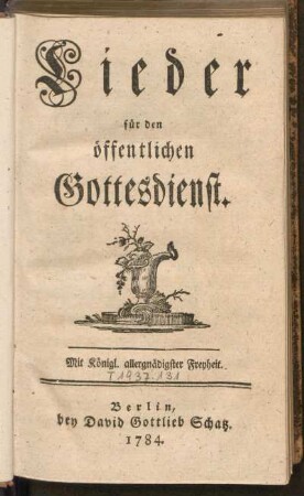 Lieder für den öffentlichen Gottesdienst