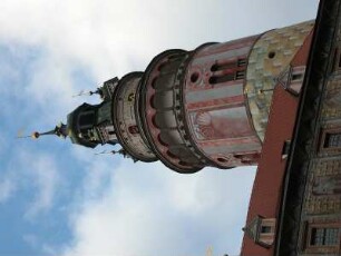 Cesky Krumlov - Historischer Burgturm : Aufgenommen in der historischen Altstadt von Cesky Krumlov, 2004