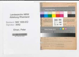 Entnazifizierung Peter Ehren, geb. 12.04.1902 (Kaufm.Angest.)
