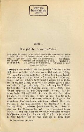 Forschungsreisen in der deutschen Colonie Kamerun, 3. Teil. Das südliche Kamerun-Gebiet, die spanischen Besitzungen, das französische Colonialreich und der Congo