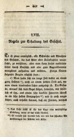 LVII. Regeln zur Erhaltung des Gesichts