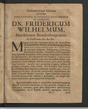Dedicatio primæ Editionis