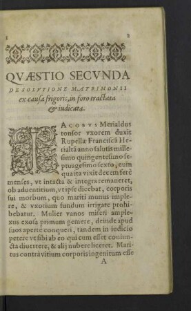 Quaestio secunda